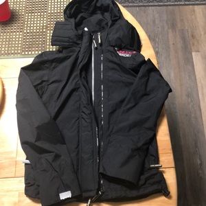 Superdry Womens Pink/Silver/Black Windcheater